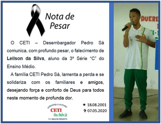 Nota CETI Pedro de Sá, de Oeiras.