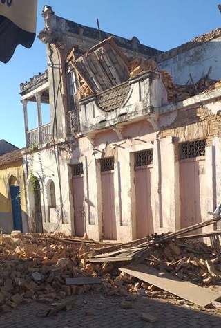 Sobrado da Casa do Michel após o desabamento. Floriano, Piauí.