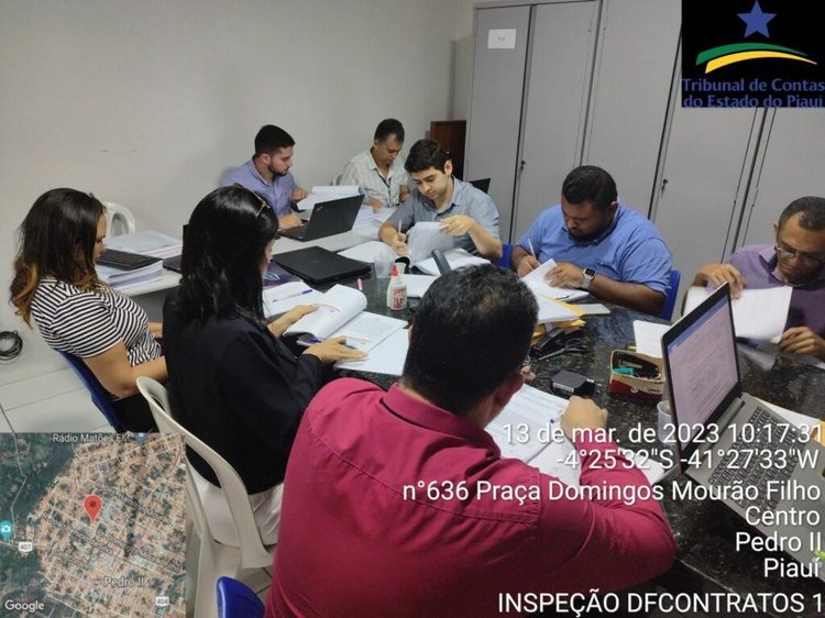 TCE Piauí realiza inspeção de licitações em 15 municípios.