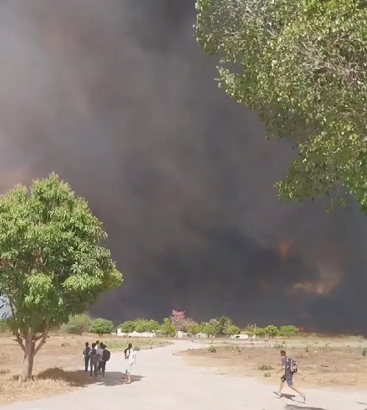 Incêndio ameaça Parque da Serra das Confusões.